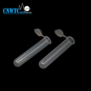 Tubo de Centrifugação PP Transparente de <span class=keywords><strong>10ml</strong></span> / 7ml / 5ml / 2ml com Tampa e Graduação Moldada, Certificado CE - Product Image 4