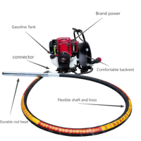 Tragbarer 1KW Hochleistungs-Benzin-Betonrüttler für Baustellen mit 2,5m Vibrationsstab
