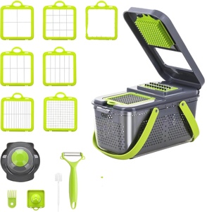 Máquinas Procesadoras de Frutas y Verduras al por Mayor, Cortador de Verduras con Diseño ABS, Picador de Verduras 22 en 1 - Product Image 1