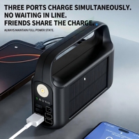 Batterie externe solaire personnalisée OEM avec logo, câbles, lampe de camping, 20000mAh, 50000mAh, 100000mAh, charge rapide 22.5W, batterie portable