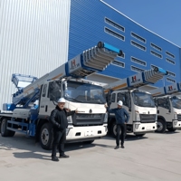Chariot élévateur pour le déplacement de matériaux de construction JIUHE, chariot élévateur à échelle aérienne de 45 m, chariot élévateur à échelle réglable, plateforme de travail