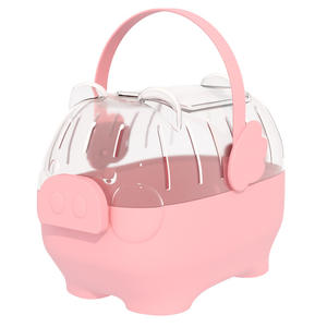 USMILEPET Best-seller Cage de voyage pour hamster en PP Cage de transport en forme de cochon Cage pour petit hamster facile à transporter Cage pour petits animaux - Product Image 1