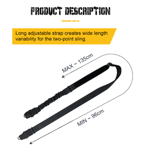 Polyester Nylon 66 chiến thuật vành đai đôi nhanh chóng khóa điều chỉnh nhanh chóng ngón tay cái vòng ngoài trời nhiệm vụ <span class=keywords><strong>2</strong></span> điểm dây Sling - Product Image 6