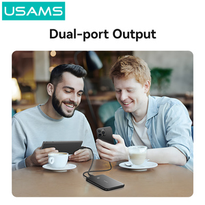 แบตเตอรี่สำรองไร้สาย USAMS CD227 สำหรับโทรศัพท์แอนดรอยด์ แบตเตอรี่สำรองแม่เหล็ก 10000mah สำหรับ <span class=keywords><strong>iPhone</strong></span> 16 15 <span class=keywords><strong>14</strong></span> 13 Pro Max - Product Image 5