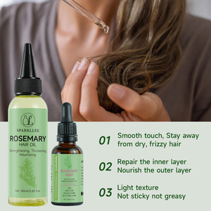 Huile de Croissance pour Cheveux Réparatrice Traitement Sérum pour le Cuir Chevelu à Base de Romarin Bio, Riz, Biotine, Argan et Caféine Naturelle sous Marque Privée - Product Image 5