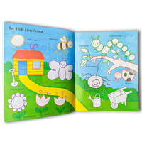Livre d'autocollants pour enfants Pages d'impression en couleur pour bébé Livre d'autocollants pour activités intelligentes et amusantes pour enfants