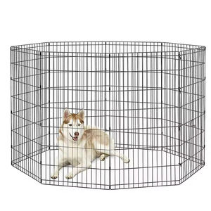 Joysing DIY büyük Pet köpek kafesi köpek taşınabilir Metal tel çit açık ve kapalı oyun parkı ve <span class=keywords><strong>Run</strong></span> yavru çit kulübesi - Product Image 1