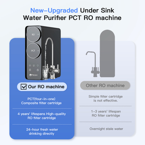 Grifo inteligente eléctrico sin tanque de 600GPD, máquina RO, nuevo sistema de filtro de agua de ósmosis inversa alcalina Mineral para el hogar para Hotel - Product Image 5