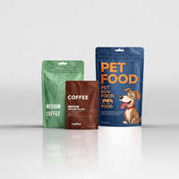 Sachet stand up personnalisé qualité alimentaire snacks café grains refermable étanche humidité doypack zip