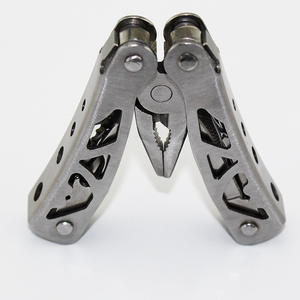 Pince multifonction en acier inoxydable, pliable, compacte, couteau et pince de camping d'extérieur avec étui, modèle Fak - Product Image 2