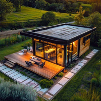 Maison préfabriquée en acier Maison cabane en bois Maison Hôtel préfabriqué Conteneur à vendre au Mexique pour bureau Villa ou kiosque