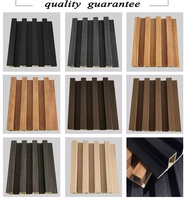 Panel de Pared de Listones WPC, Rejilla Acanalada, Resistente al Agua y a los Arañazos, Compuesto de Madera y Plástico para Decoración Comercial y de Oficinas