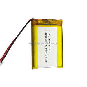 แบตเตอรี่ลิเธียมไอออน<span class=keywords><strong>063450</strong></span>ลิเธียมไอออน3.7V 1000mAh 603450 mAh 3.7V 603450 2PIN 1100mAh 3.7V 4.07wh - Product Image 2