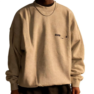 Sudadera Fear de Hombre 2025, Nueva Sudadera con Capucha de Corte Holgado, Logotipo Frontal con Letras Negras en Flocado F0g, <span class=keywords><strong>Doble</strong></span> Línea Support God - Product Image 3