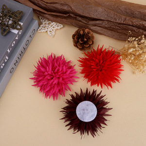 Flores Artificiales de Tela de 8.5cm, Camelia Hecha a Mano para Decoración de Ropa, Zapatos, Bolsos y Accesorios para el Cabello, Venta al Por Mayor - Product Image 4