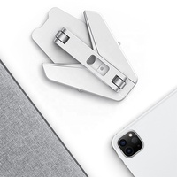 Boneruy Support de tablette réglable pliable en aluminium de qualité supérieure Support de téléphone flexible pour iPhone iPad Utilisation de bureau