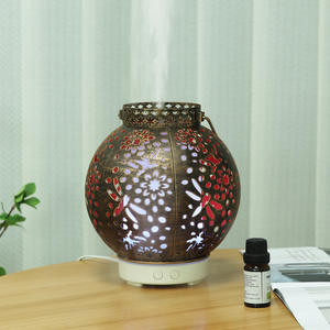 Diffuseur d'arômes en fer forgé Tya 200 ml avec motif de libellule et lumière LED pour la maison, le bureau ou la table - Product Image 2