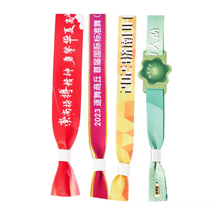 Pulsera desechable de poliéster tejido con estampado por sublimación, diseño de imitación antigua, con cierre, para regalos promocionales, eventos y festivales. - Product Image 4