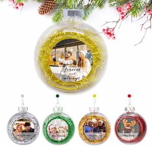 Bola de Navidad de Plástico Personalizada para Sublimación, Multicolor, 5 cm, Adornos de Decoración para el Hogar - Product Image 3