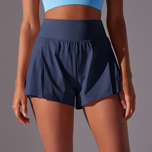 Women's High Waist Cool Slimming Solid Color Tennis Sports <strong>Shorts</strong> Breathable Fitness Running Yoga <strong>Short</strong> <strong>Skin</strong> Friendly - Product Image 4