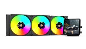 Tản nhiệt nước <span class=keywords><strong>CPU</strong></span> SOEYI <span class=keywords><strong>Cooling</strong></span> 360 240mm màu trắng, làm mát bằng chất lỏng cho PC, có màn hình LCD - Product Image 3