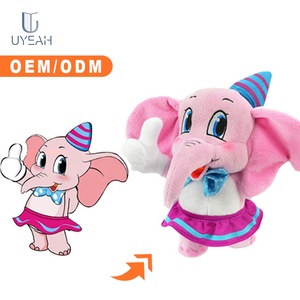Fábrica UYEAH OEM/ODM, Diseño Personalizado, Peluche de Animales Rellenos de Algodón, Peluche de Elefante Bebé Suave Personalizado para Regalos - Product Image 2