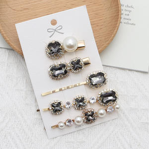 Klip rambut berlian hijau Hairband Duckbill Super peri untuk perhiasan rambut grosir N25598 - Product Image 6