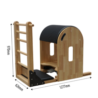 Accesorio para Reformer de Pilates, Escalera de Madera de Roble MJD M301A, para Estiramiento Corporal