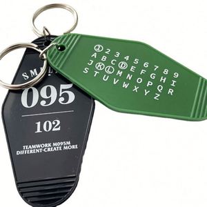 Bcoe Custom Sublimation <b>Keychain</b> UV Printed Vintage Style Hotel and Motel Room Number Cartoon and <b>Anime</b> Inspired Design - Product Image 6