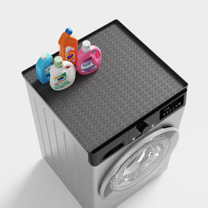 Vente chaude, protection supérieure pour lave-linge et sèche-linge en silicone lavable, tapis de protection anti-poussière en silicone antidérapant - Product Image 1