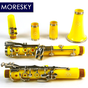 คลาริเน็ต MORESKY รุ่น Bb 17 คีย์ ตัวเครื่องทำจากวัสดุ ABS ผิวเคลือบนิกเกิลซิลเวอร์ รุ่นปรับแต่งพิเศษ Sib E105 - Product Image 2