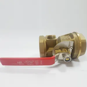 Factory High Quality Brass 1'' 1 1/4'' 2'' Valve Tape Pressure Gauge Outlet Firefighting Equipment Test Drain Valve