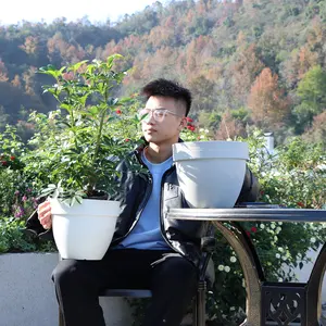 The Factory Produces Plastic Flower Pots Planters Of Wholesale Cheapest Price Bulk Order Hot Sale Garden Outdoor New Flower Tubs