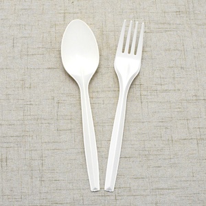 Trendz طقم أدوات مائدة ملعقة قابلة للتحلل البيولوجي قابلة للتحلل صديقة للبيئة Pla Fork طقم أدوات مائدة - Product Image 3