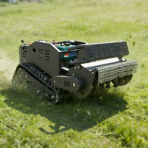 China Hot Selling <b>Mini</b> Remote Control <b>Lawn</b> <b>Mower</b> Engine Pump Gear 800mm Cutting Width High Productivity All-Terrain Crawler for - Product Image 1