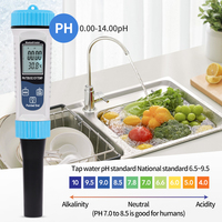 Testeur de pH BT-811 5 en 1 Détecteur de qualité de l'eau Haute précision PH TDS EC CF Temp
