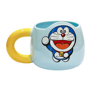 Tasse en céramique Doraemon avec poignée, impression sérigraphique, cadeau pour les couples, les étudiants, les employés de bureau, tasse à lait et à café - Product Image 2