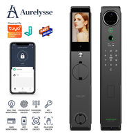 Cerradura Inteligente Biométrica Aurelysse con Reconocimiento de Palma de la Mano, Videoportero con Reconocimiento Facial 3D, Alta Seguridad, OEM ODM, para Puertas de Madera, con Conexión a la Nube