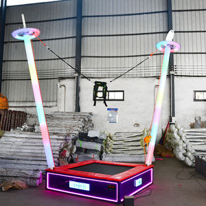 Trampolín de salto Bungee cuadrado eléctrico de una sola persona ligero de alta resistencia disponible para la venta - Product Image 4