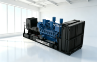 Générateur diesel refroidi par eau à châssis ouvert 480 kW 600 kVA 400 V 50 Hz 1500 tr/min, unité d'alimentation de secours industrielle