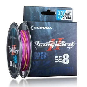 ECOODA Vanguard II Fishing Line PE X 8 Line MultiColor 150m 200m 300m