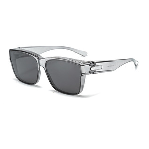 SPOEN Sunglasses <b>Rectangle</b> Polarized UV400 Driving Unisex Adult Full Rim One <b>Mirror</b> Two Use - Product Image 5
