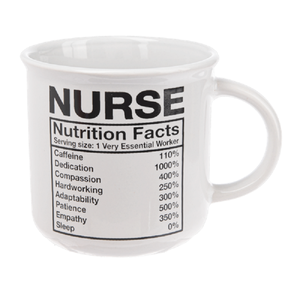 Infirmière Faits Nutritionnels Nouveauté Cadeau Imprimé Thé Tasse En Céramique 11OZ Tasse À Café Cadeau pour Infirmière - Product Image 5
