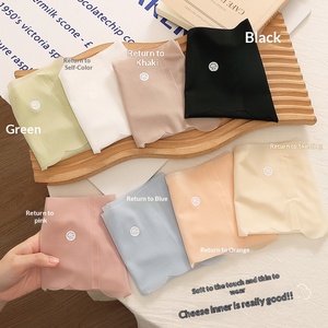 Intimo Ricamato Trasparente in Seta Ghiaccio da Donna, Sensazione Nuda, con Apertura Intima Antibatterica in Seta di Gelso, Modello Unico a Vita Media - Product Image 4