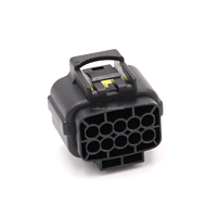 Conector Hembra Impermeable de 10 Pines PBT Negro TE Tyco Amp 174655-2