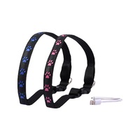 Laisse pour chien K560 2026 LED multicolore avec collier lumineux rechargeable à motif de patte unique pour animaux de compagnie