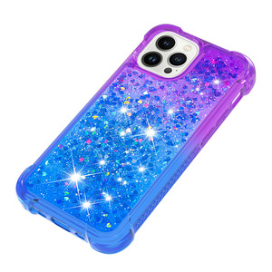 Funda con purpurina para <span class=keywords><strong>iPhone</strong></span> 15 Pro Max para mujer Liquid Bling Sparkle Luxury Flowing Floating Shining Quicksand Cover para <span class=keywords><strong>iPhone</strong></span> 15 - Product Image 6