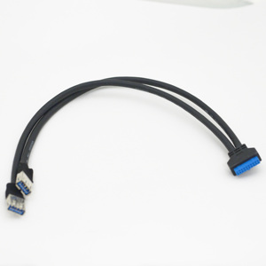 USB 3.0 Extension Cable USB 3.0 Female to Dual USB a Female Motherboard Cable For PC Expansion - Product Image 2