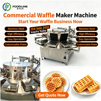 Machine à gaufres fourrées commerciale, ligne de production automatique de gaufres à petite échelle