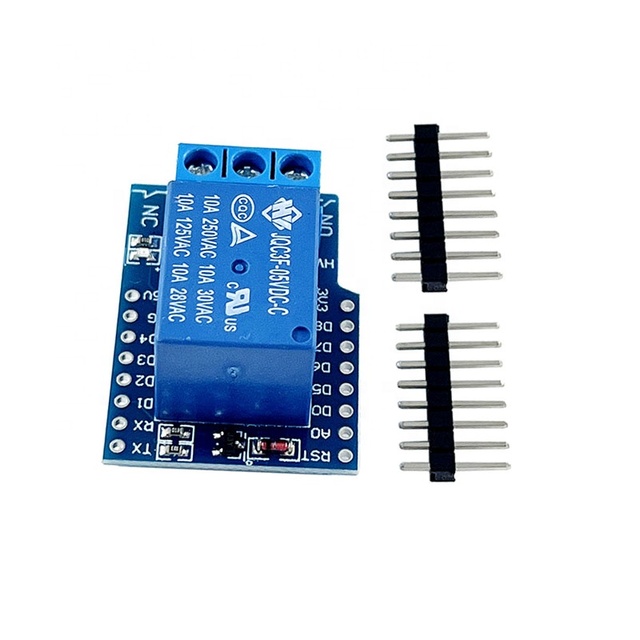 WiFi Relay Module for Wemos D1 Mini ESP8266, 1-Channel Smart Home Relay Shield Board for IoT Remote Control